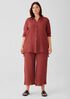 Organic Cotton Gauze Wide-Leg Pant