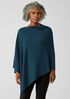 Merino Links Poncho in Regenerative Wool