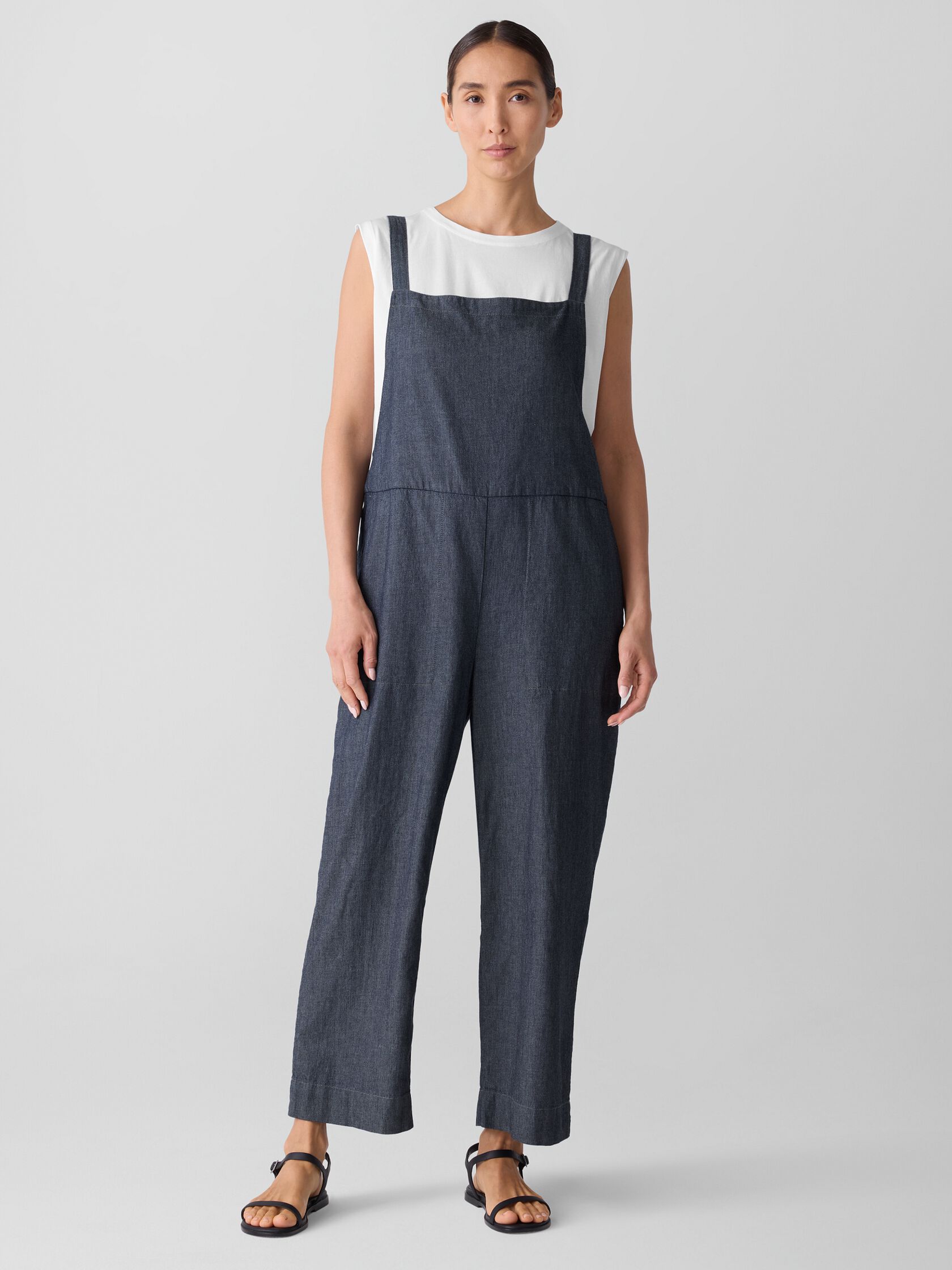 Airy Organic Cotton Twill Overalls
