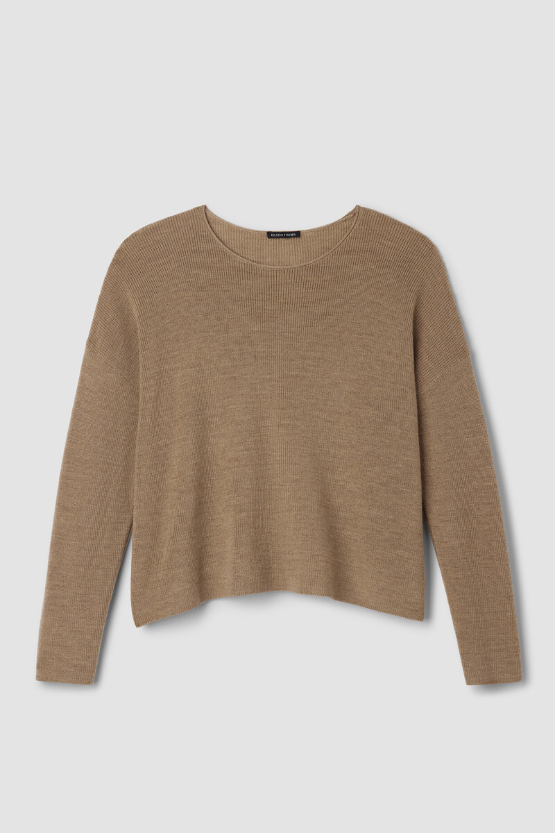 Merino Crew Neck Top in Regenerative Wool Merino Crew Neck Top in Regenerative Wool