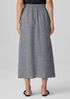 Puckered Organic Linen Pocket Skirt