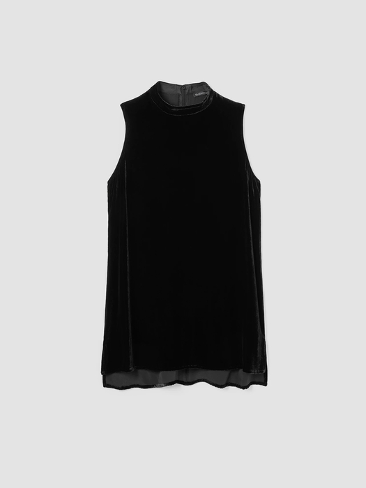 Velvet Mock Neck Tank