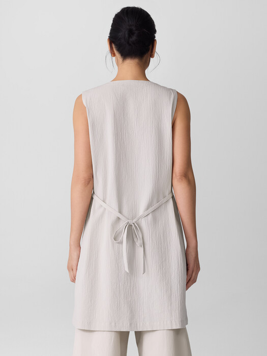 Organic Cotton Pucker Long Vest