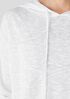Organic Linen Cotton Slub Hooded Top