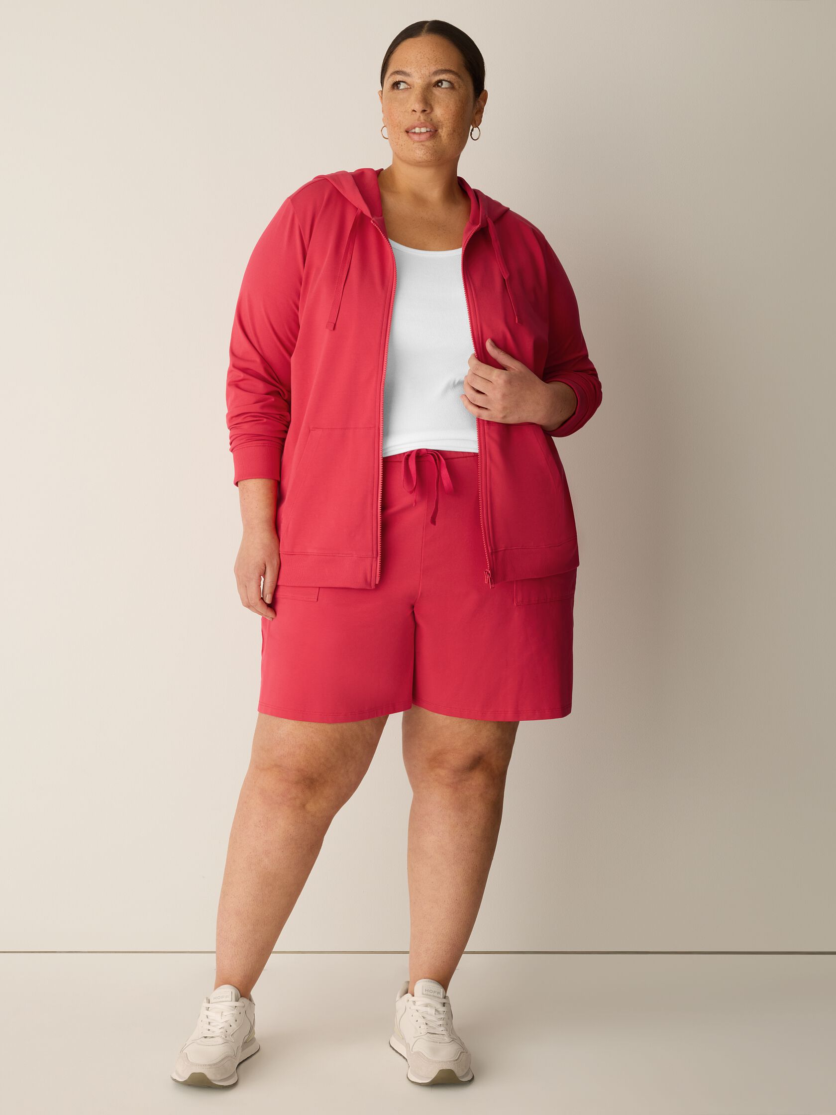 Pima Cotton Stretch Jersey Walking Shorts