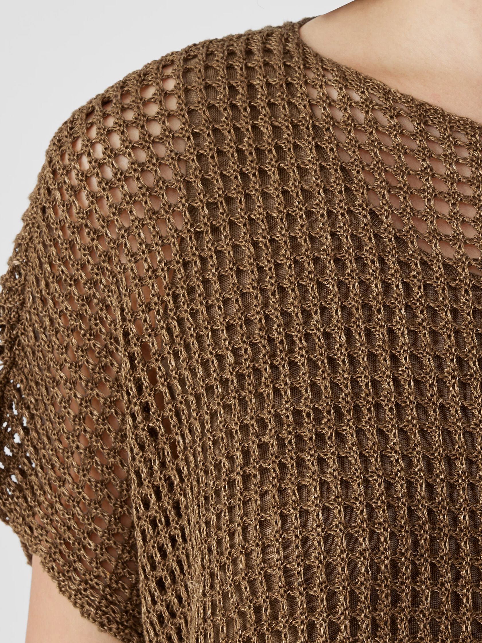 Organic Linen Délavé Bateau Neck Top