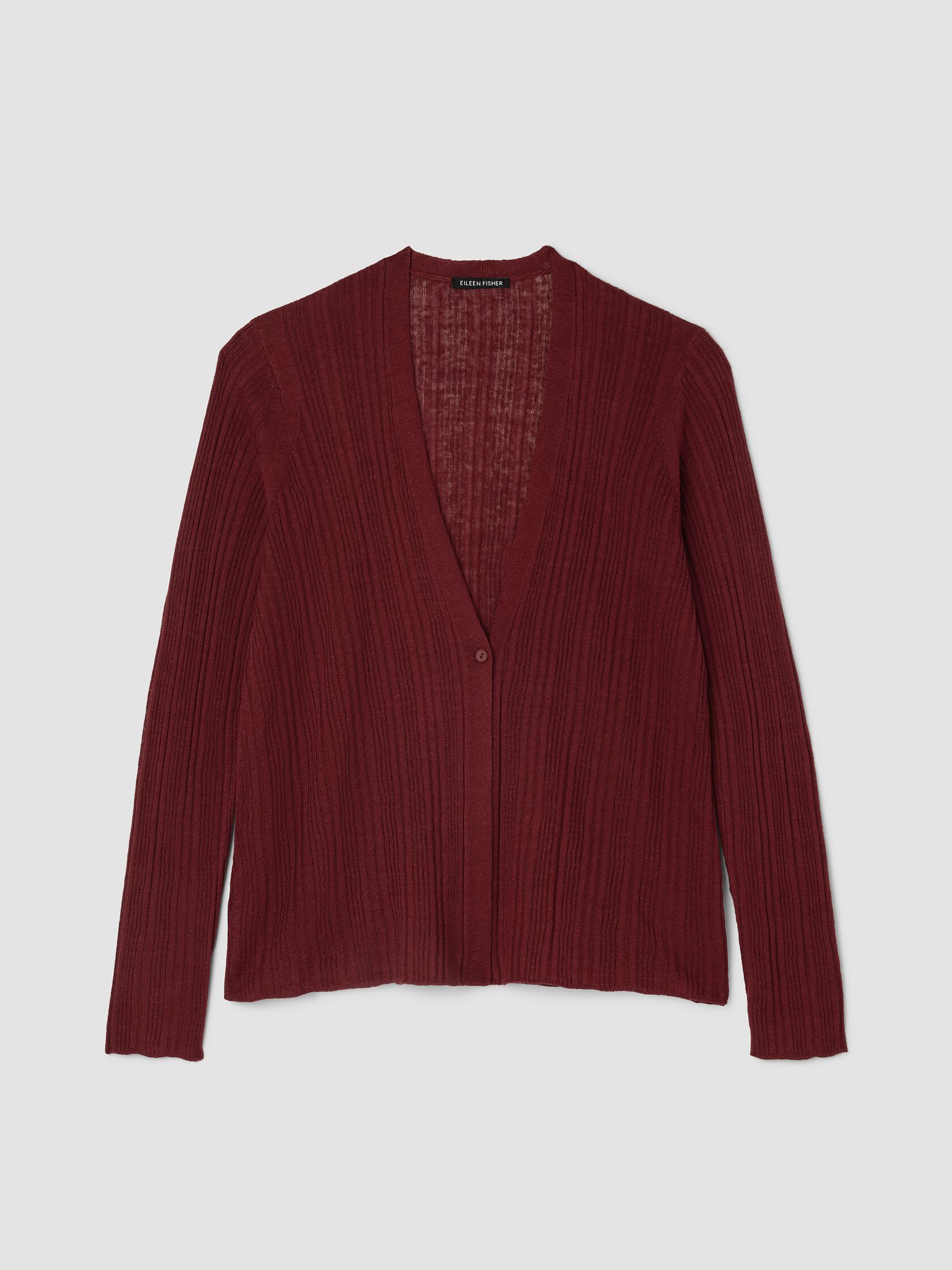 Organic Linen Cotton V-Neck Cardigan