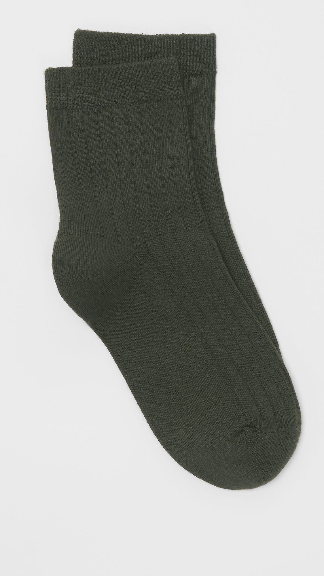 Organic Cotton Ribbed Ankle Sock