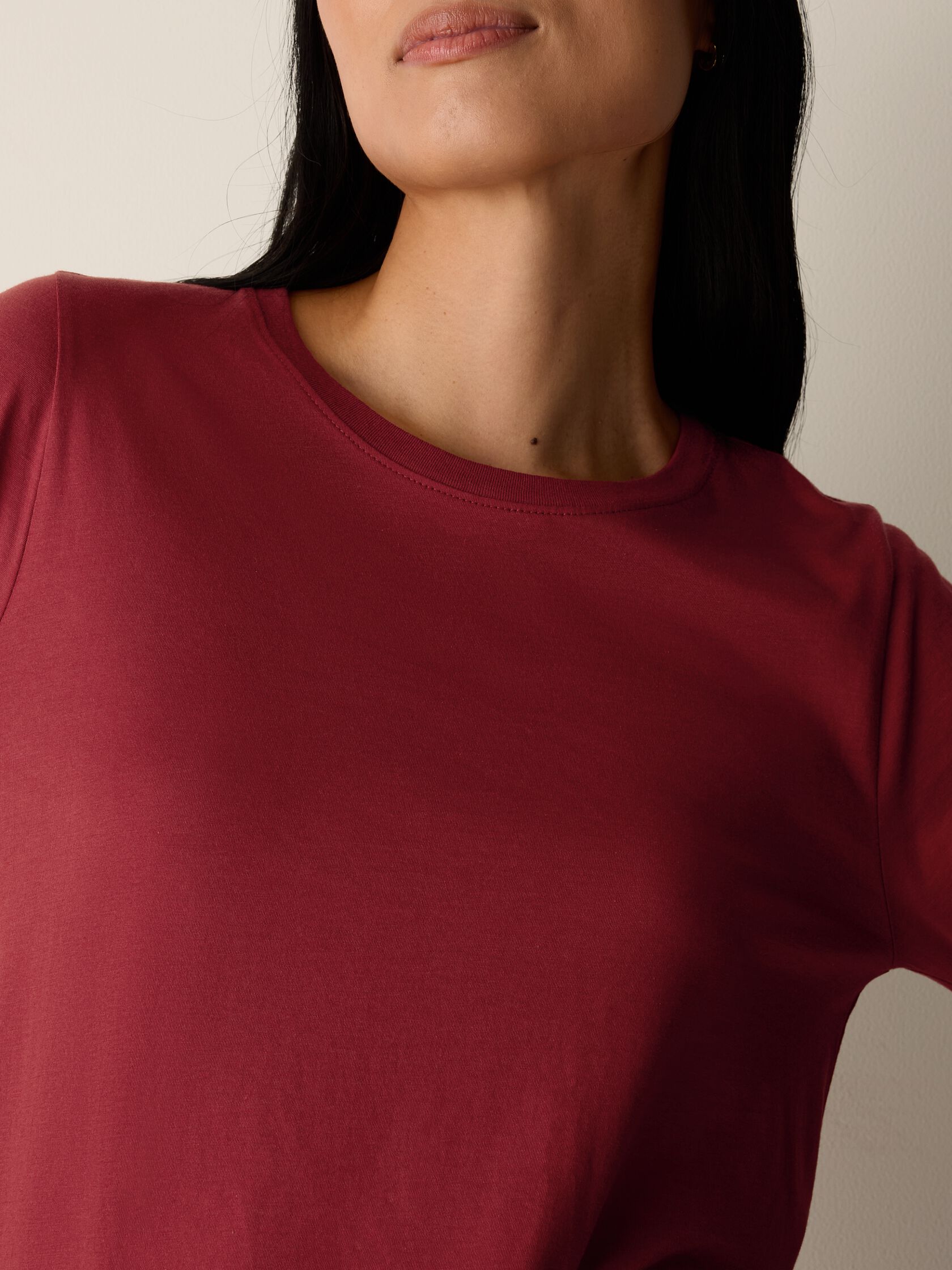 Organic Pima Cotton Jersey Long-Sleeve Tee