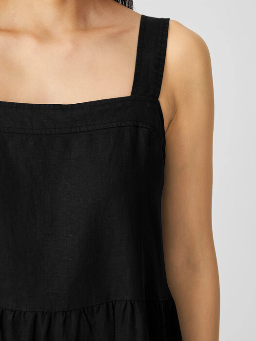 Organic Linen Tiered Dress | EILEEN FISHER Organic Linen Tiered Dress | EILEEN FISHER