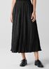 Crushed Silk Flared Skirt