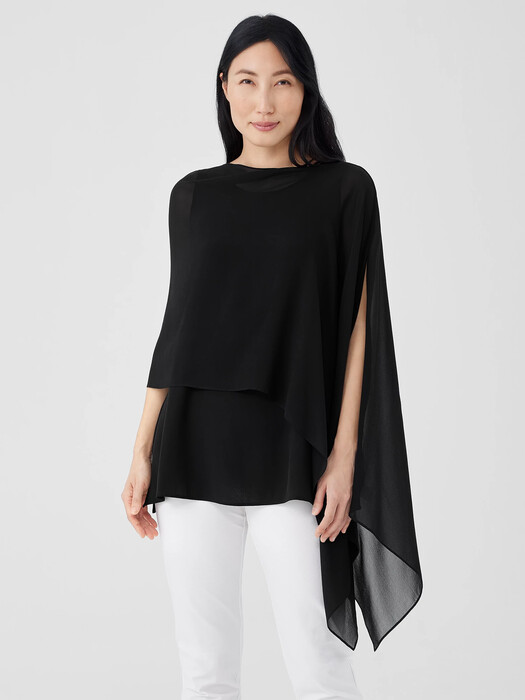 Sheer Silk Georgette Wrap