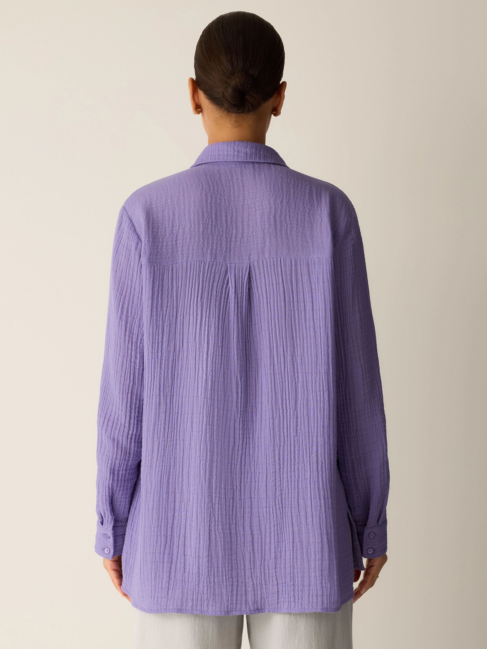 Organic Cotton Lofty Gauze Classic Collar Shirt