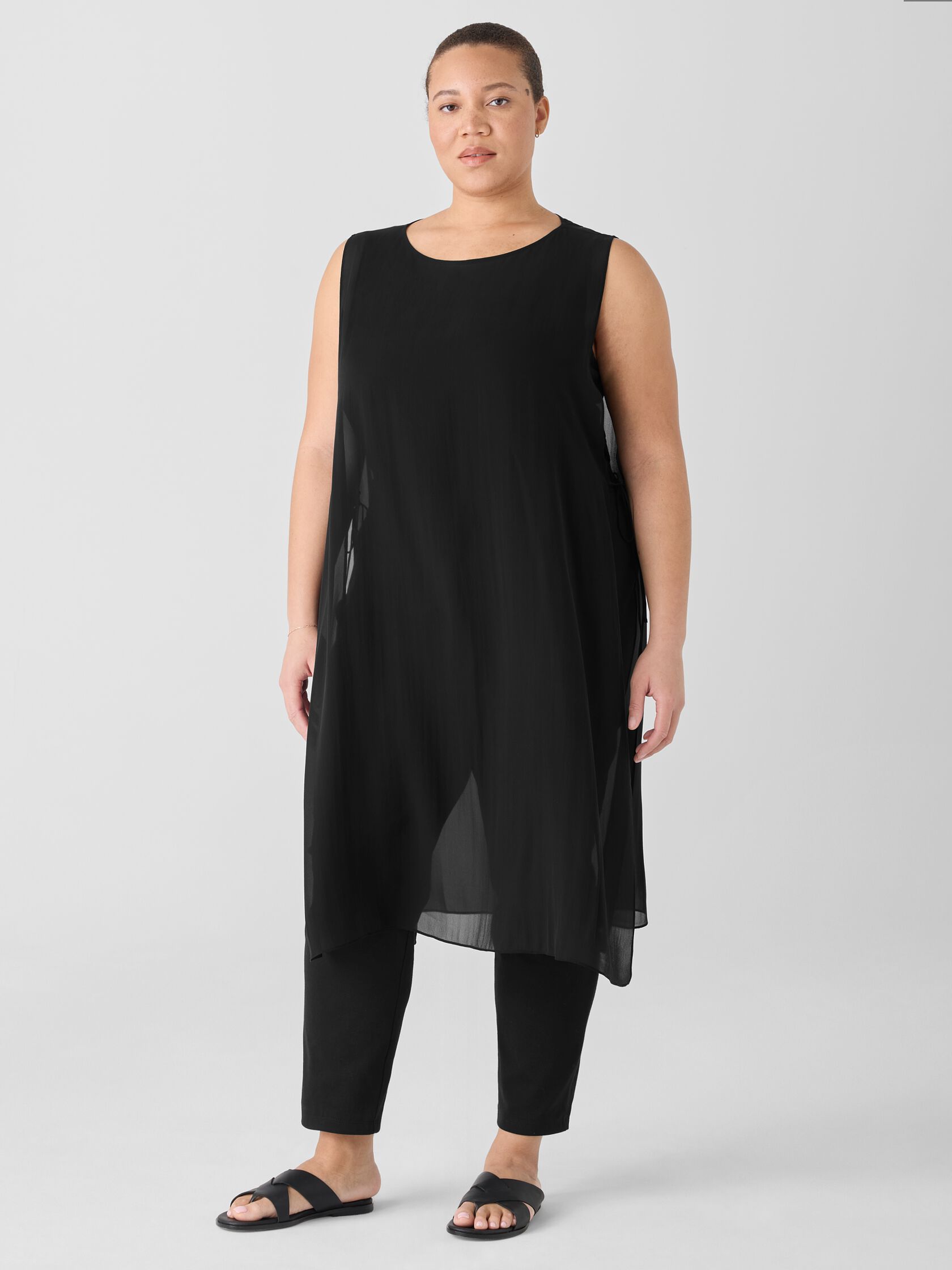 Cotton Blend Ponte Slim Pant