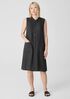 Puckered Organic Linen Sleeveless Dress