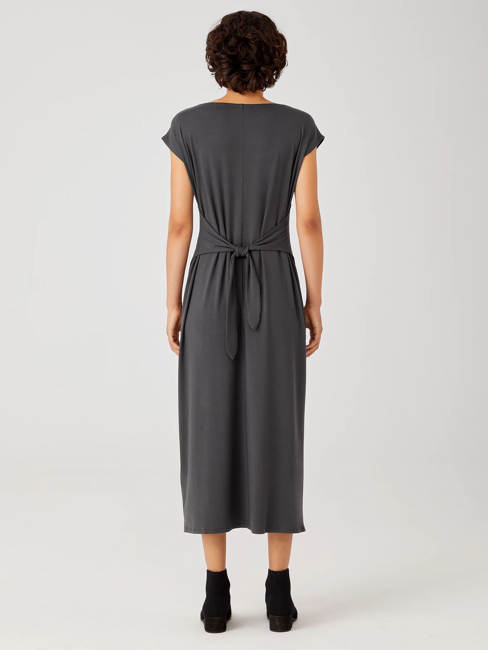 Fine Jersey Tie Waist Dress