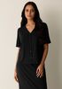 Ribbed Knit V-Neck Top