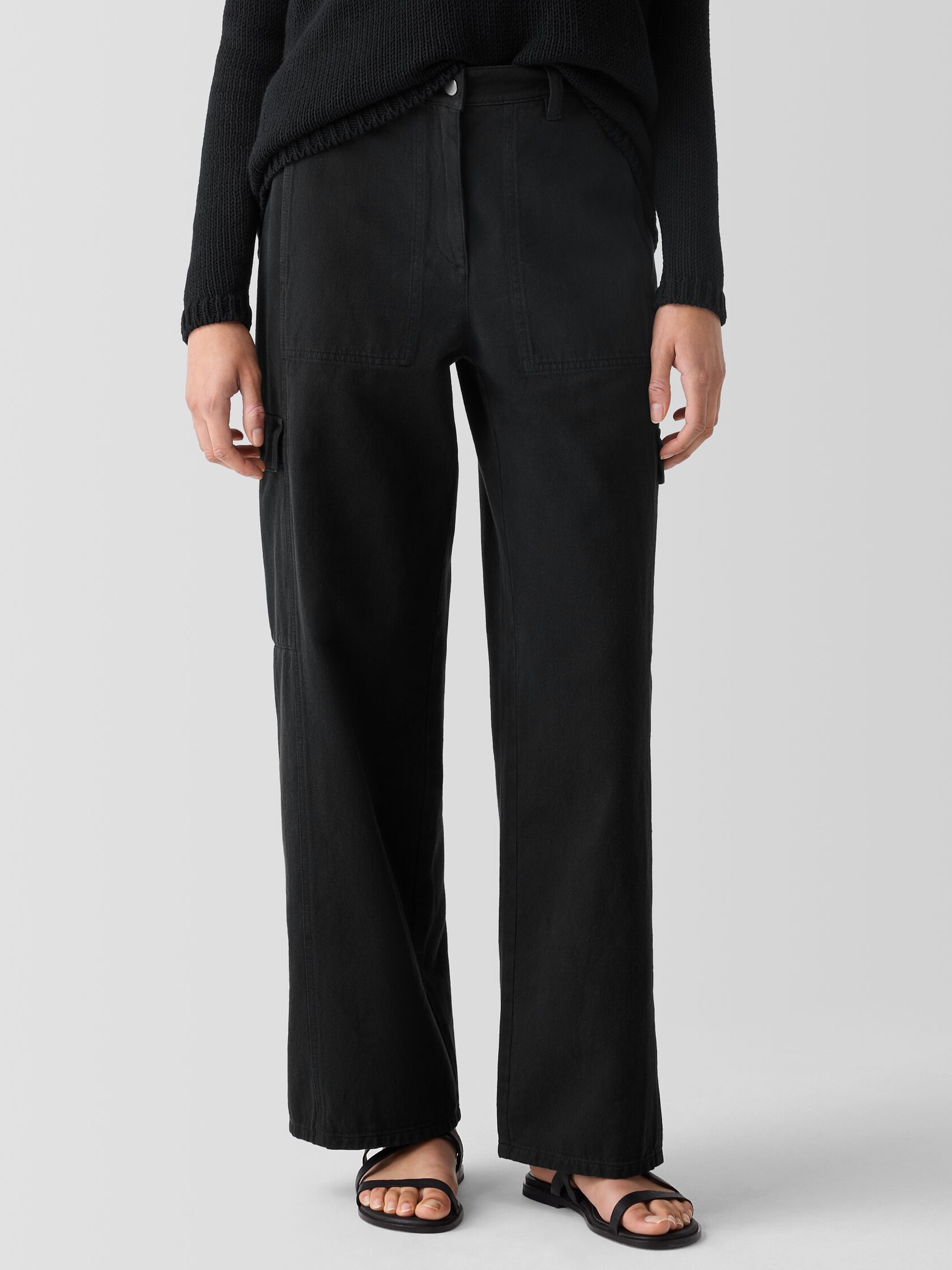 Garment-Dyed Utility Organic Cotton Cargo Pant