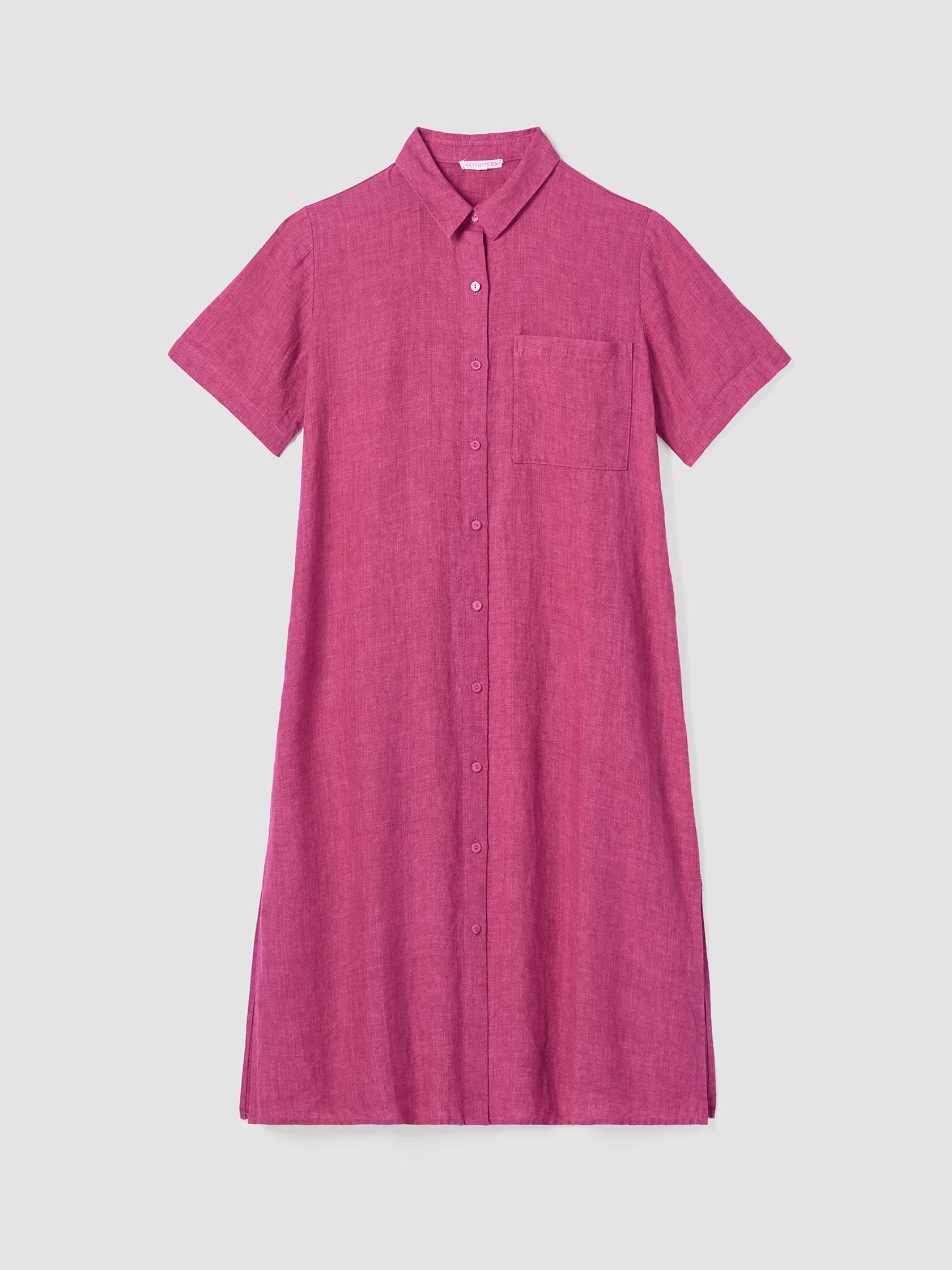 Washed Organic Linen Délavé Shirtdress