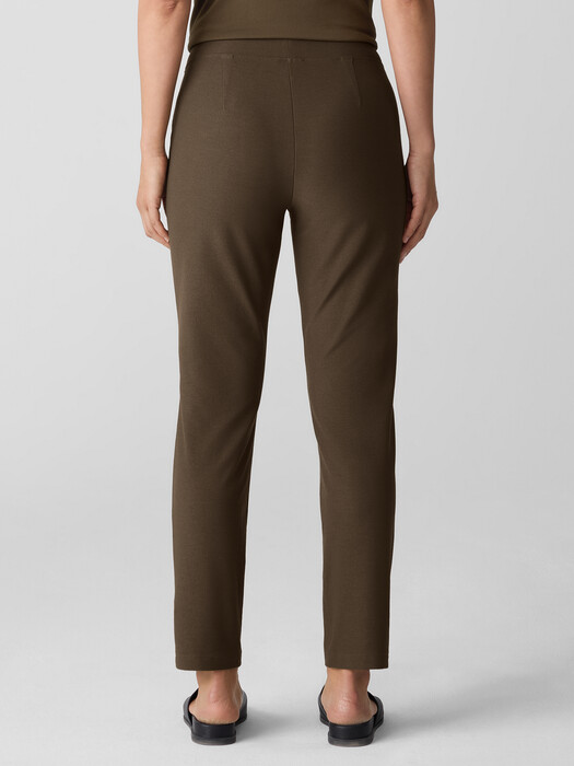 Washable Stretch Crepe Slim Pant