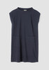 Organic Cotton Pucker Mock Neck Dress