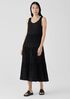 Crushed Silk Tiered Dress