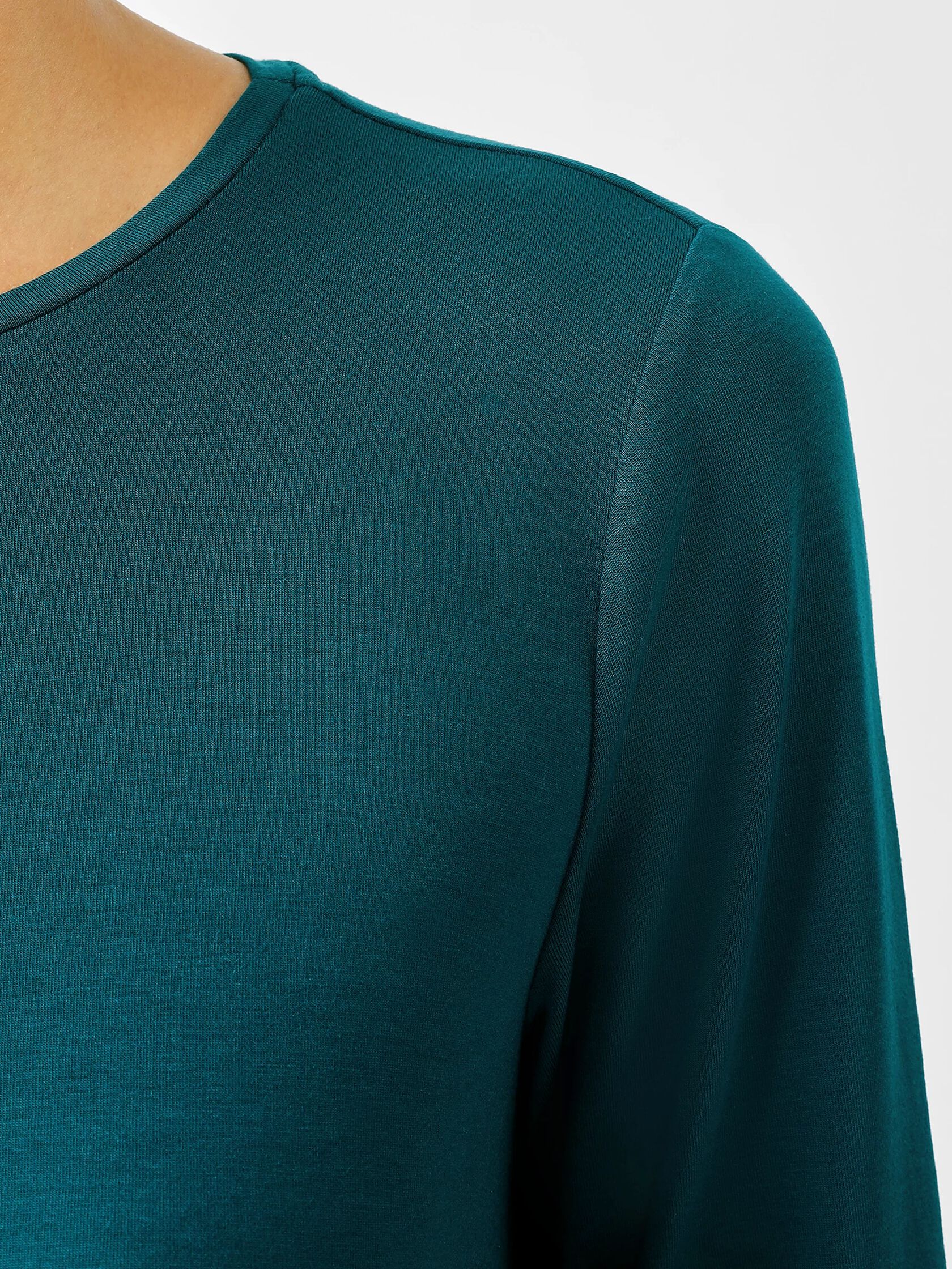 Fine Jersey Crew Neck Top