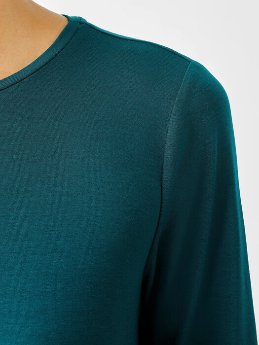Fine Jersey Crew Neck Top