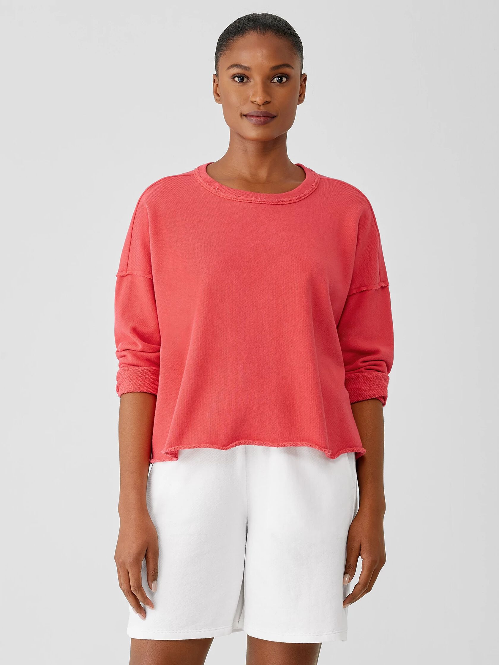 Lightweight Organic Cotton Terry Box-Top