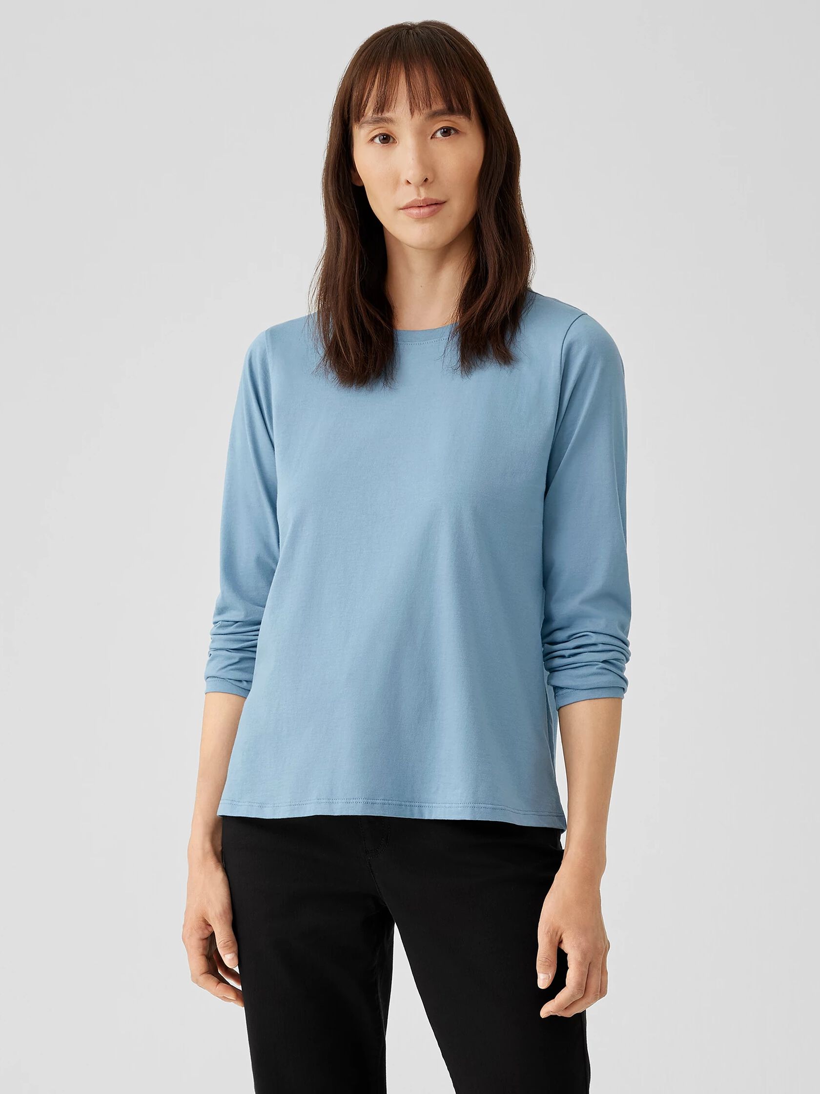 Organic Pima Cotton Jersey Long-Sleeve Tee
