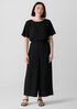 Woven Plissé Jumpsuit