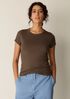 Organic Cotton Stretch Rib Crew Neck Tee