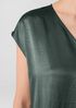 Textured Satin V-Neck Dress