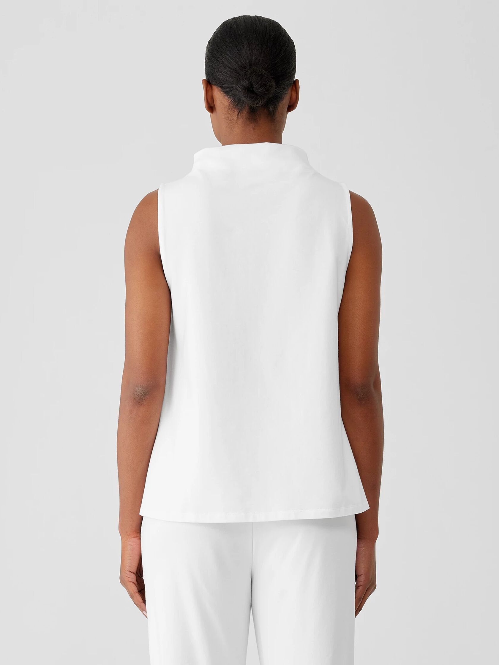 Traceable Cotton Jersey Funnel Neck Tank