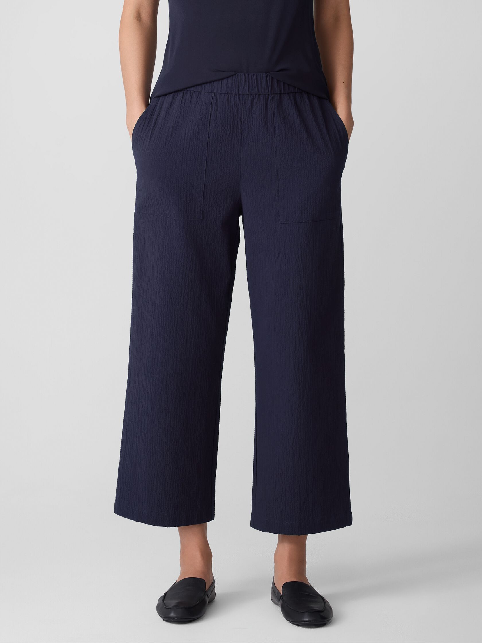 Organic Cotton Pucker Straight Pant