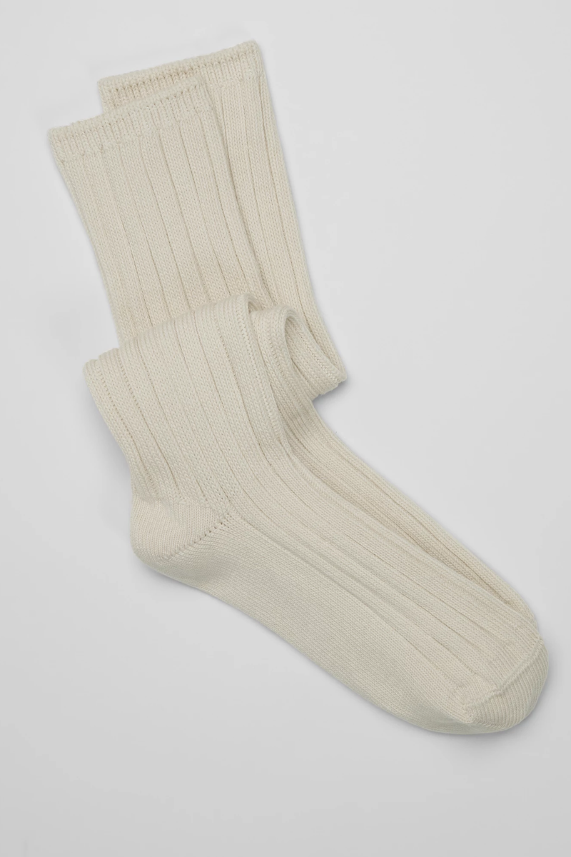 Organic Cotton Rib Slouchy Sock