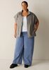 Light Cotton Nylon High Collar Vest