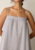 Striped Organic Cotton Gauze Cami Dress
