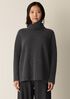 Recycled Wool Cashmere Turtleneck Top