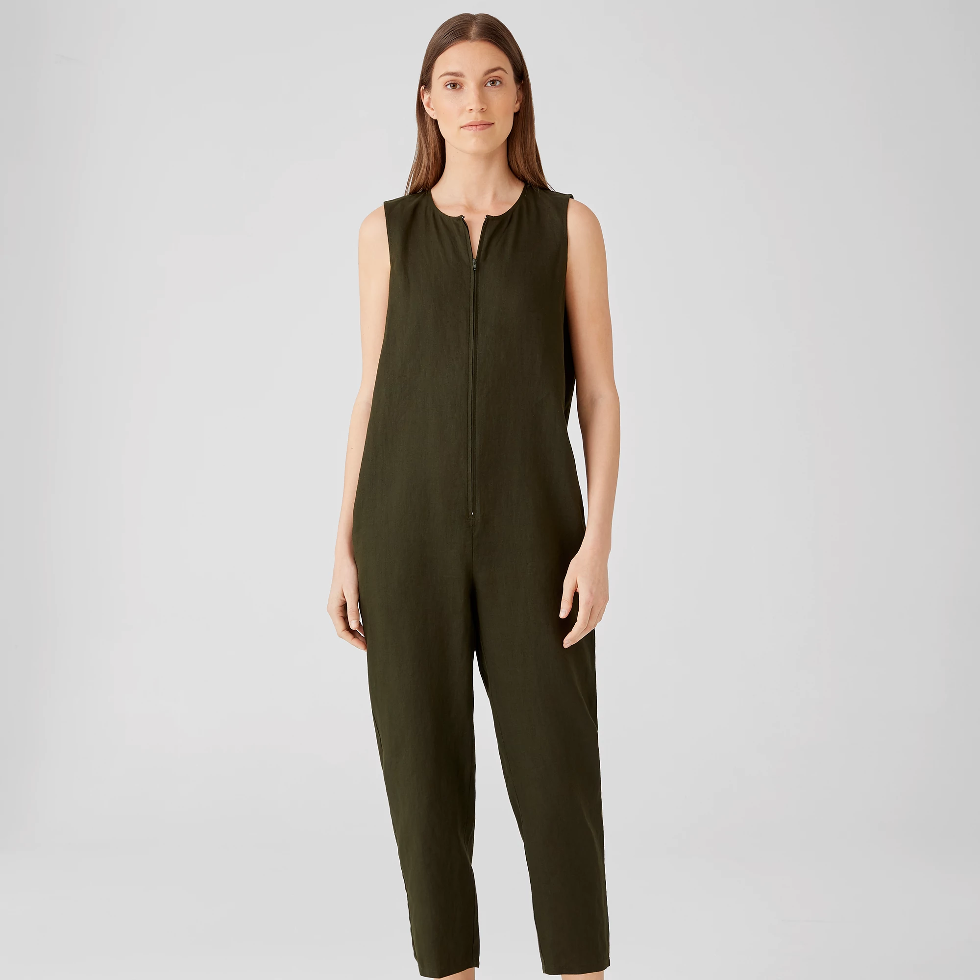 Organic Linen Jumpsuit | EILEEN FISHER