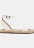 Mike Tumbled Leather Espadrille Sandal