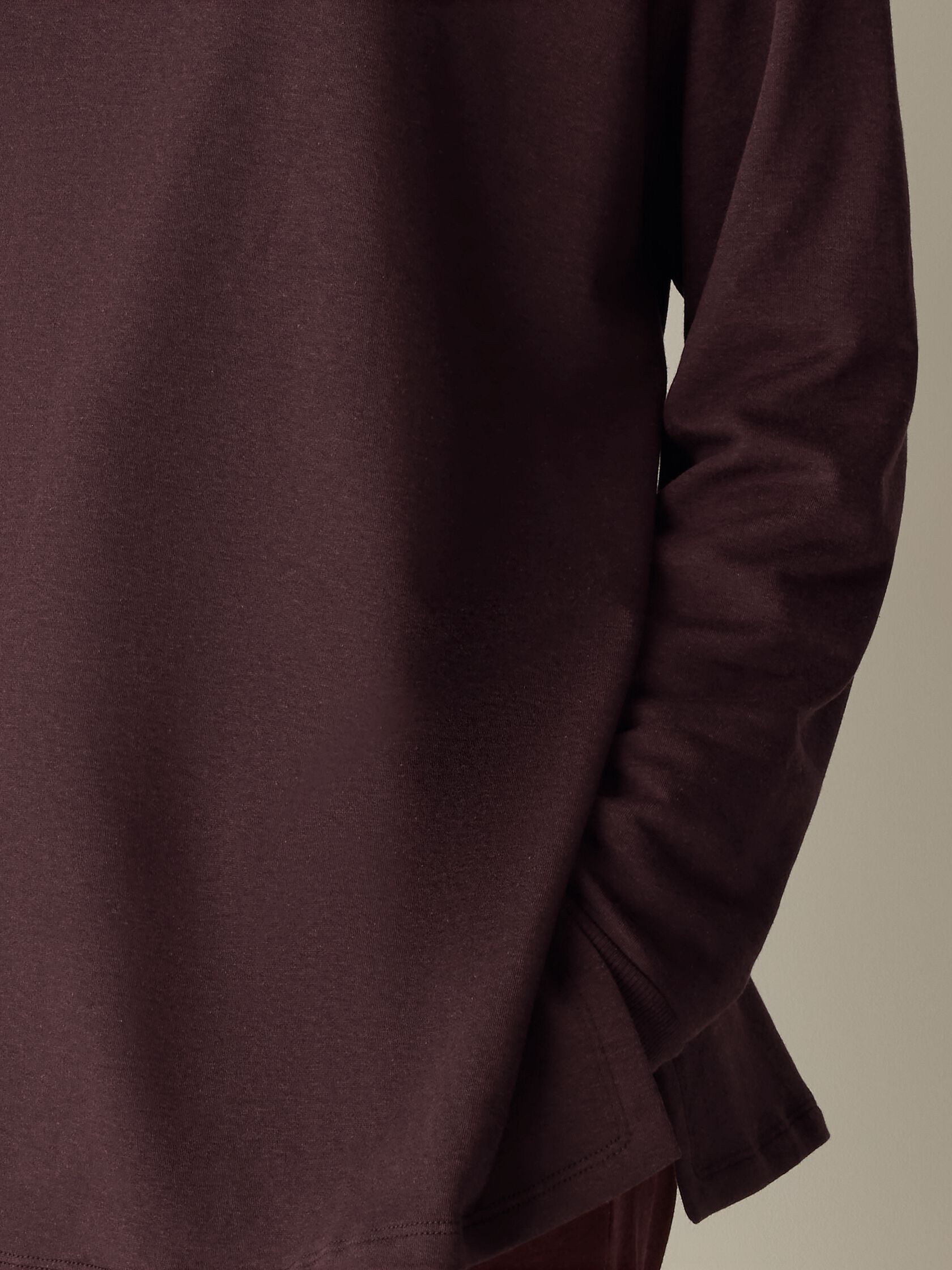 Cozy Brushed Terry Hug Long Box-Top