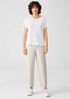 Organic Cotton Melange Crepe Lantern Pant