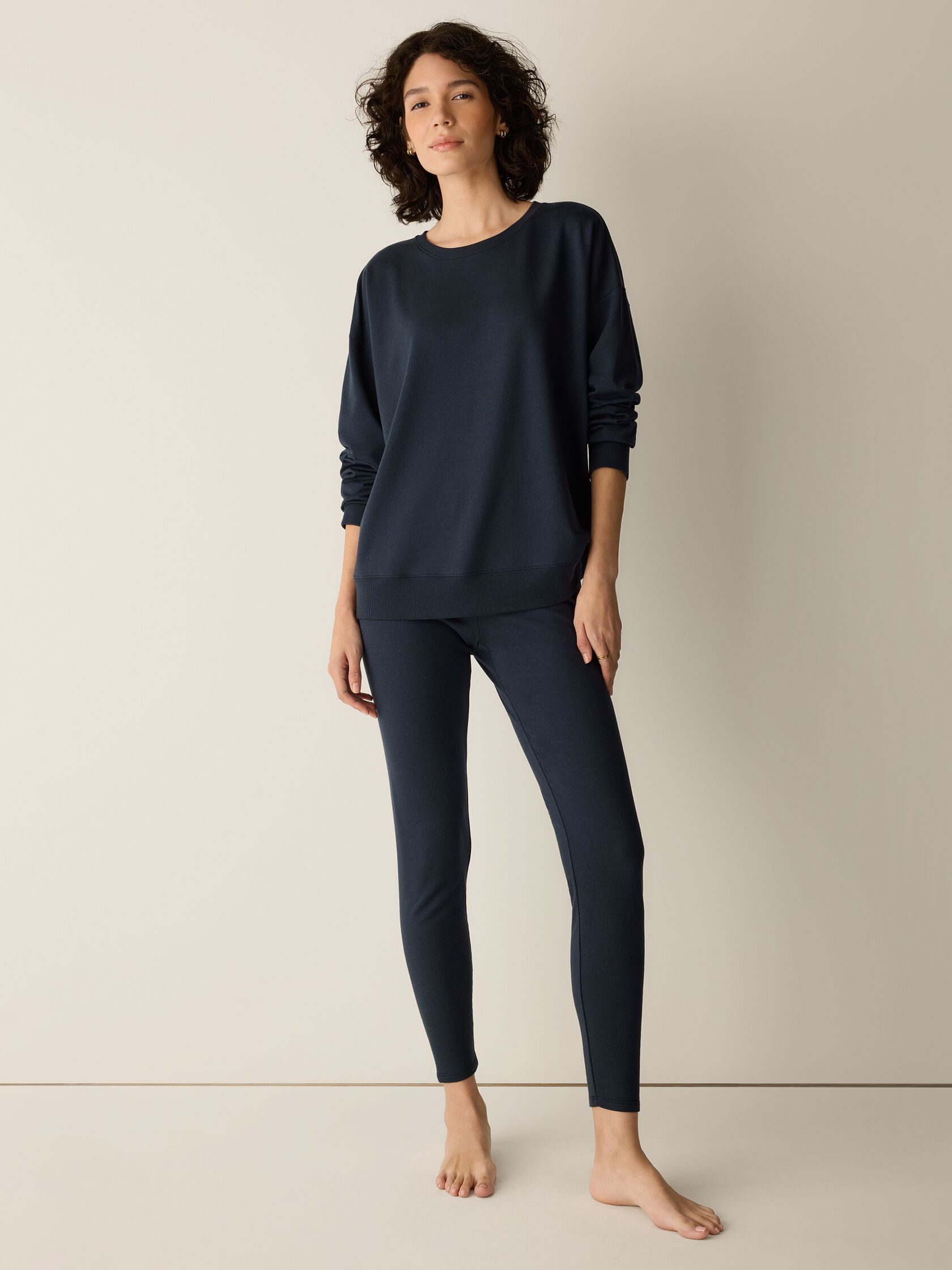 Cozy Brushed Terry Hug High-Waisted Leggings