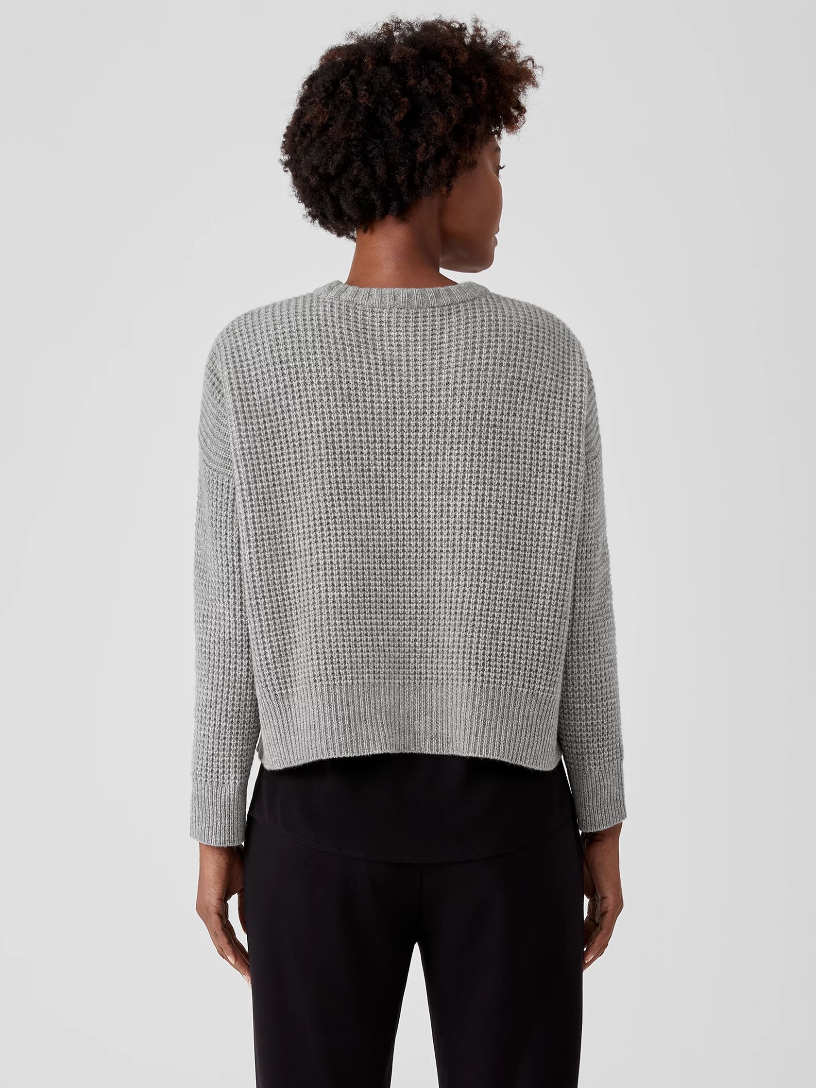 Lofty Recycled Cashmere Crew Neck Top