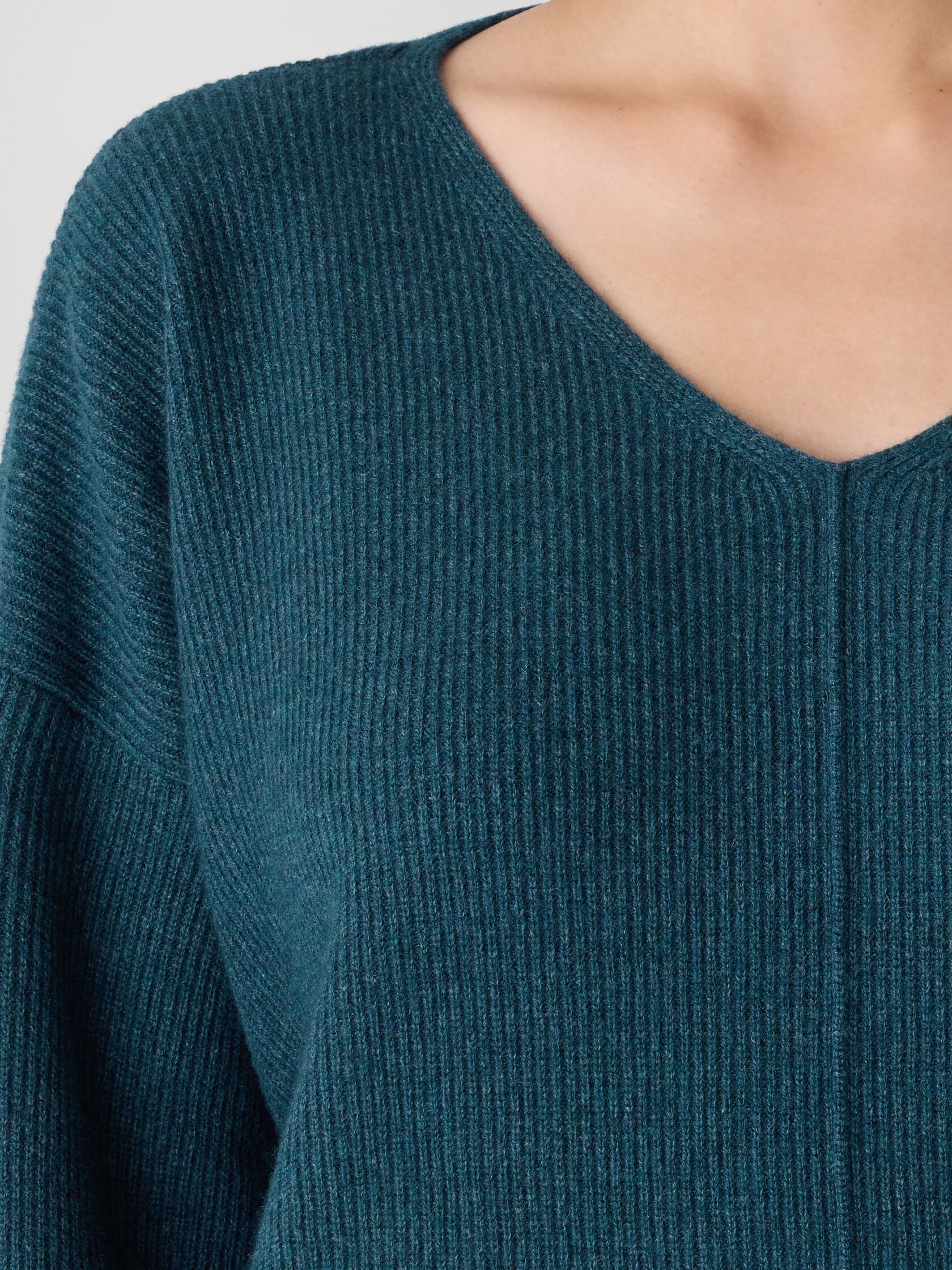 Italian Cashmere V-Neck Top