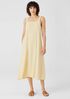 Silk Georgette Crepe Square Neck Dress