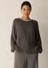 Peruvian Organic Cotton Cord Crew Neck Top