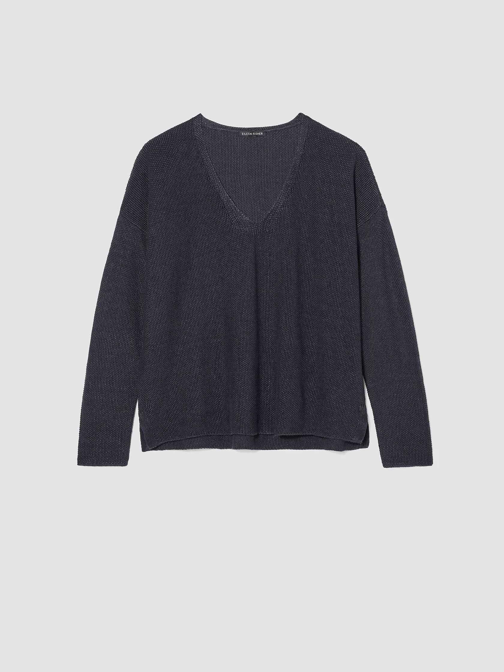 Organic Linen Delave V-Neck Top