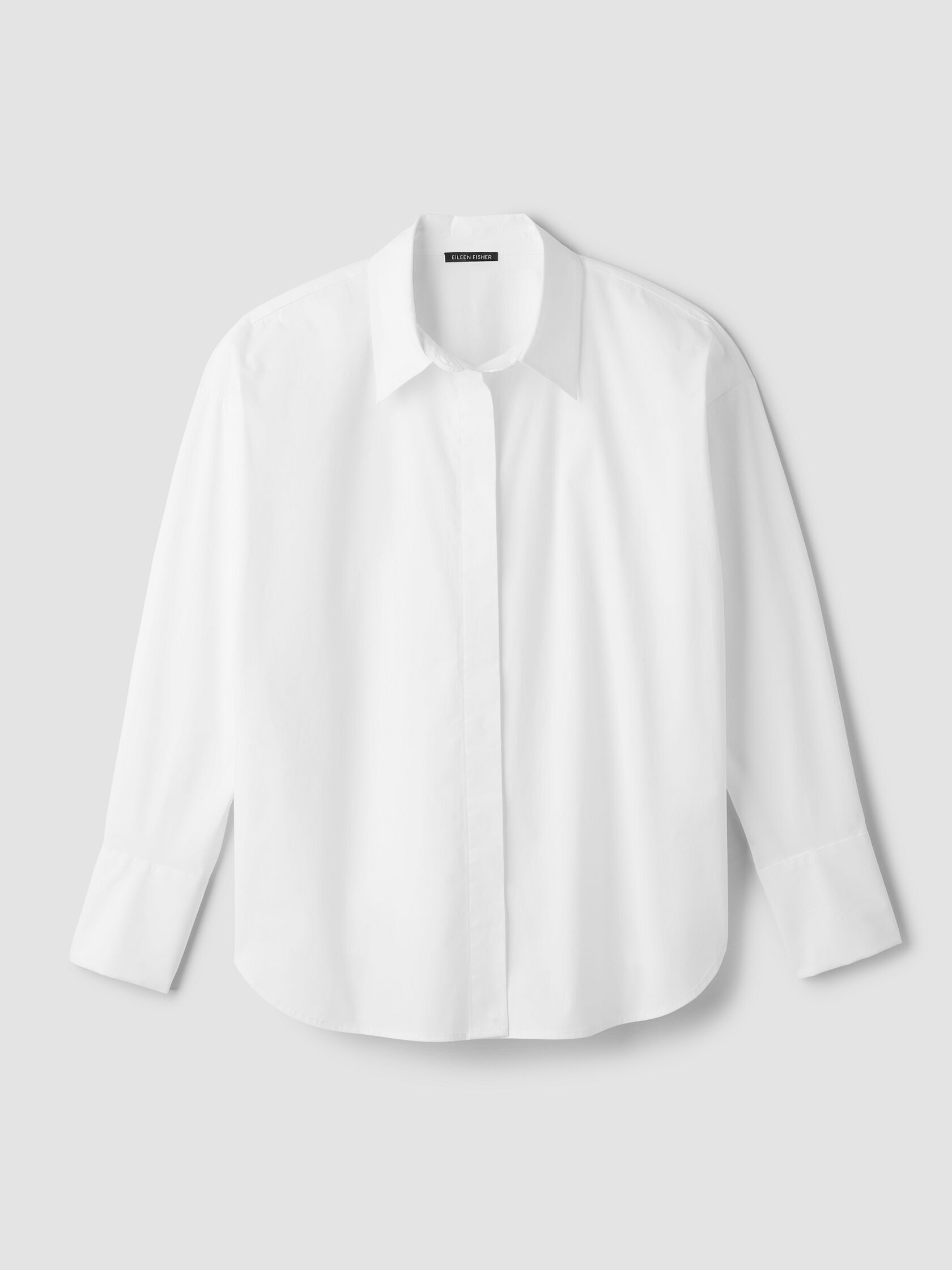 Stretch Organic Cotton Poplin Classic Collar Shirt